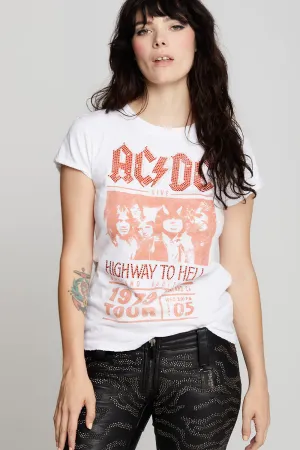 AC/DC 1979 Crystal Tee - White