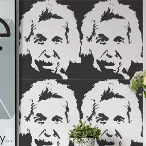 Albert Einstein Stencil