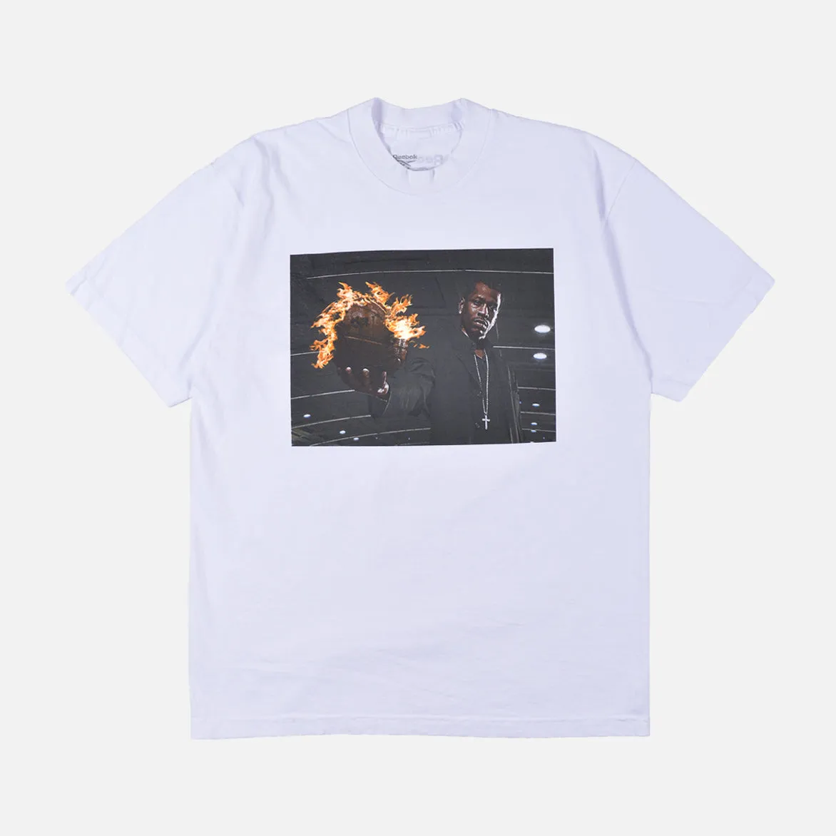 ALLEN IVERSON "FIREBALL" TEE - WHITE