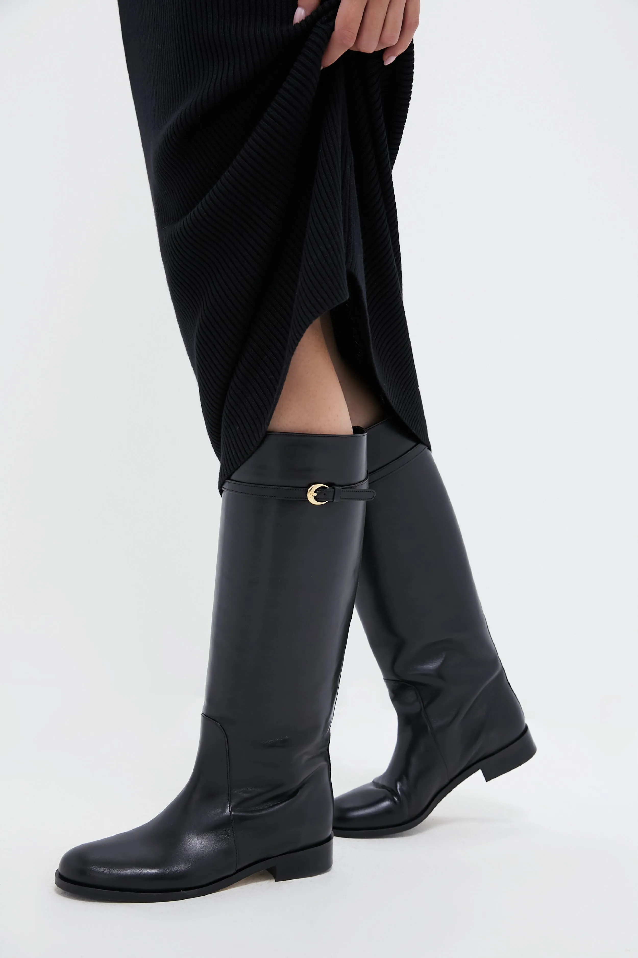 Black Harlow Riding Boot