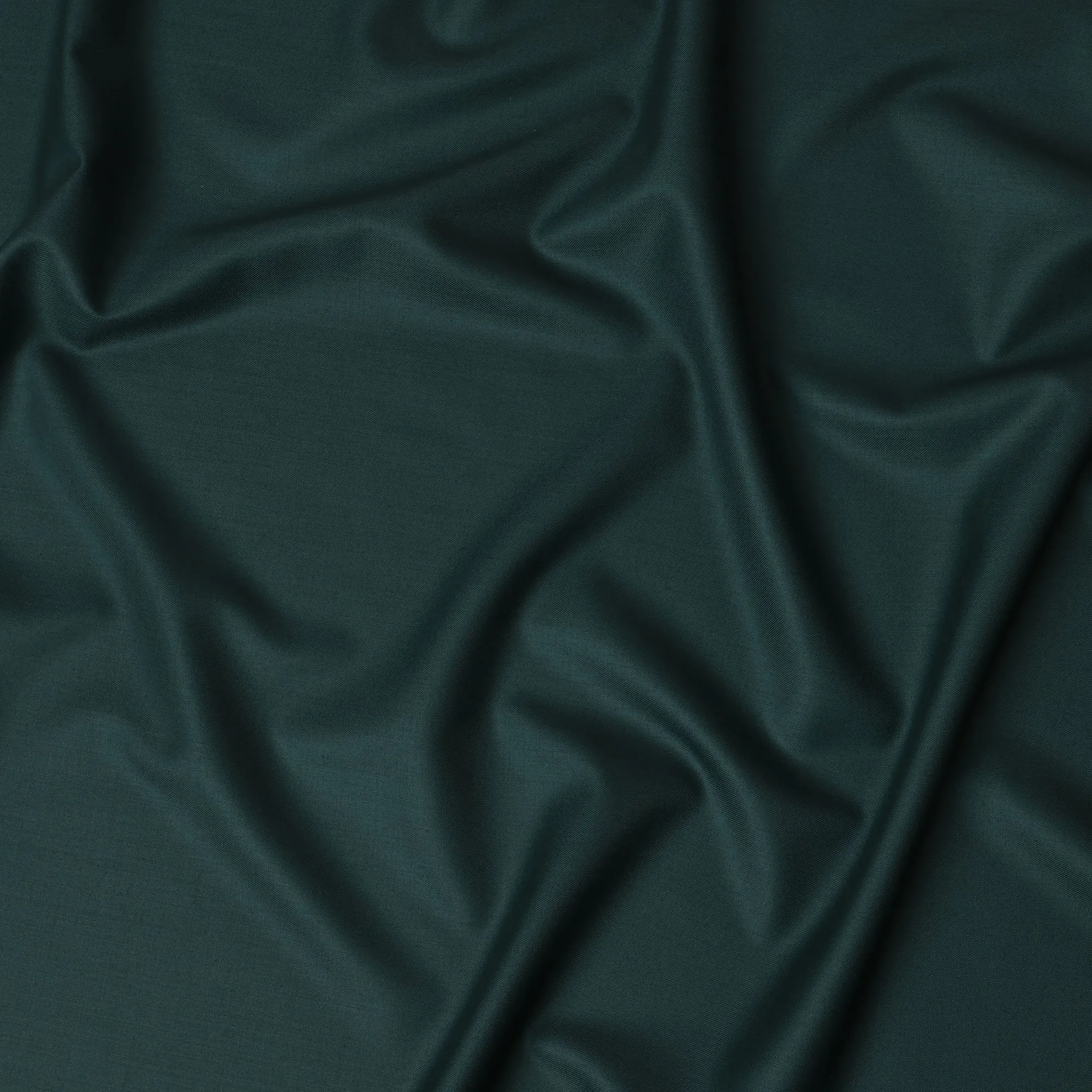 Bottle Green Super 180's English Wool and Cashmere  Suiting Fabric – 3.5 Meters, 150 cm Width, Made in the UK-D20533