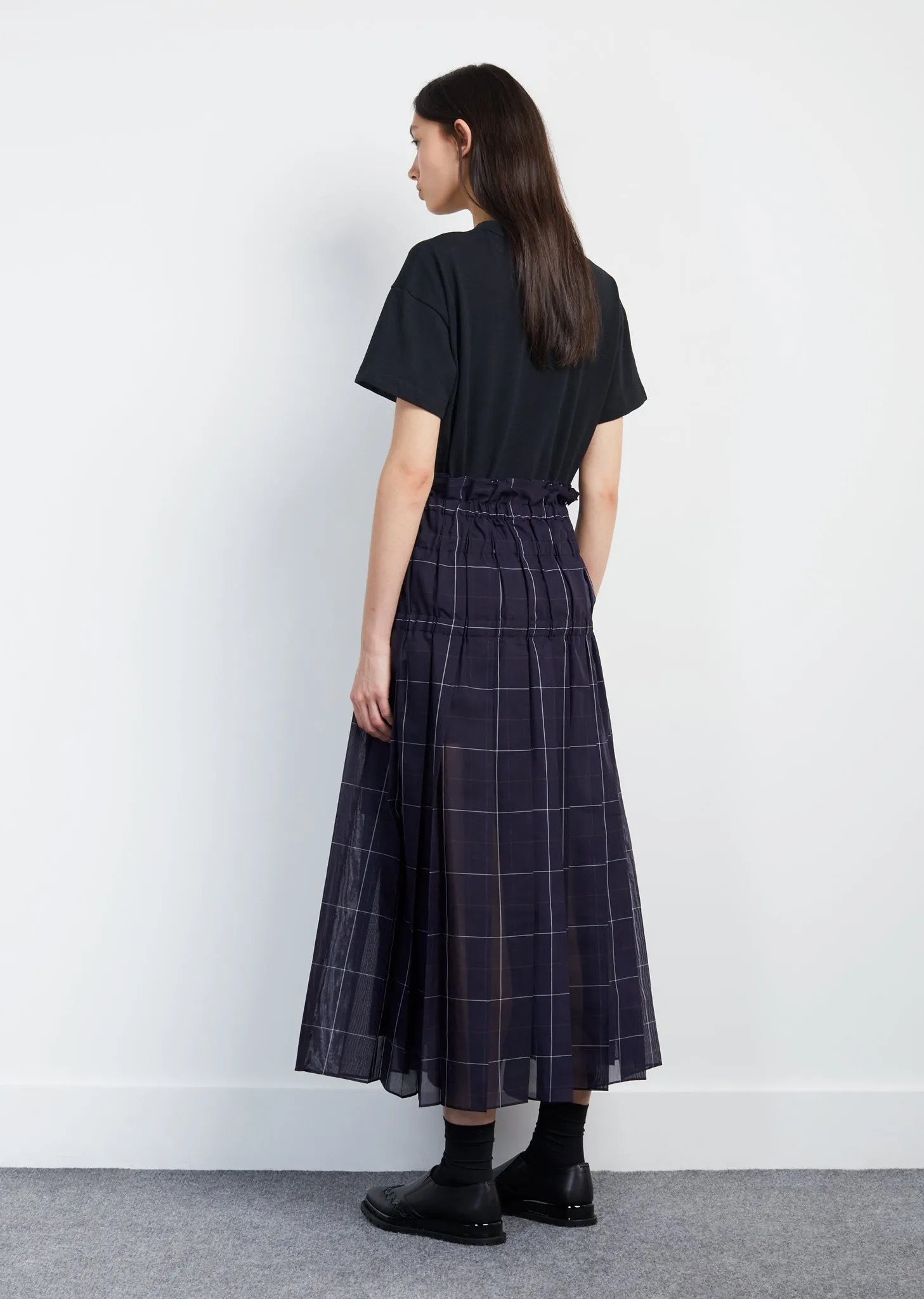 Check Organza Skirt