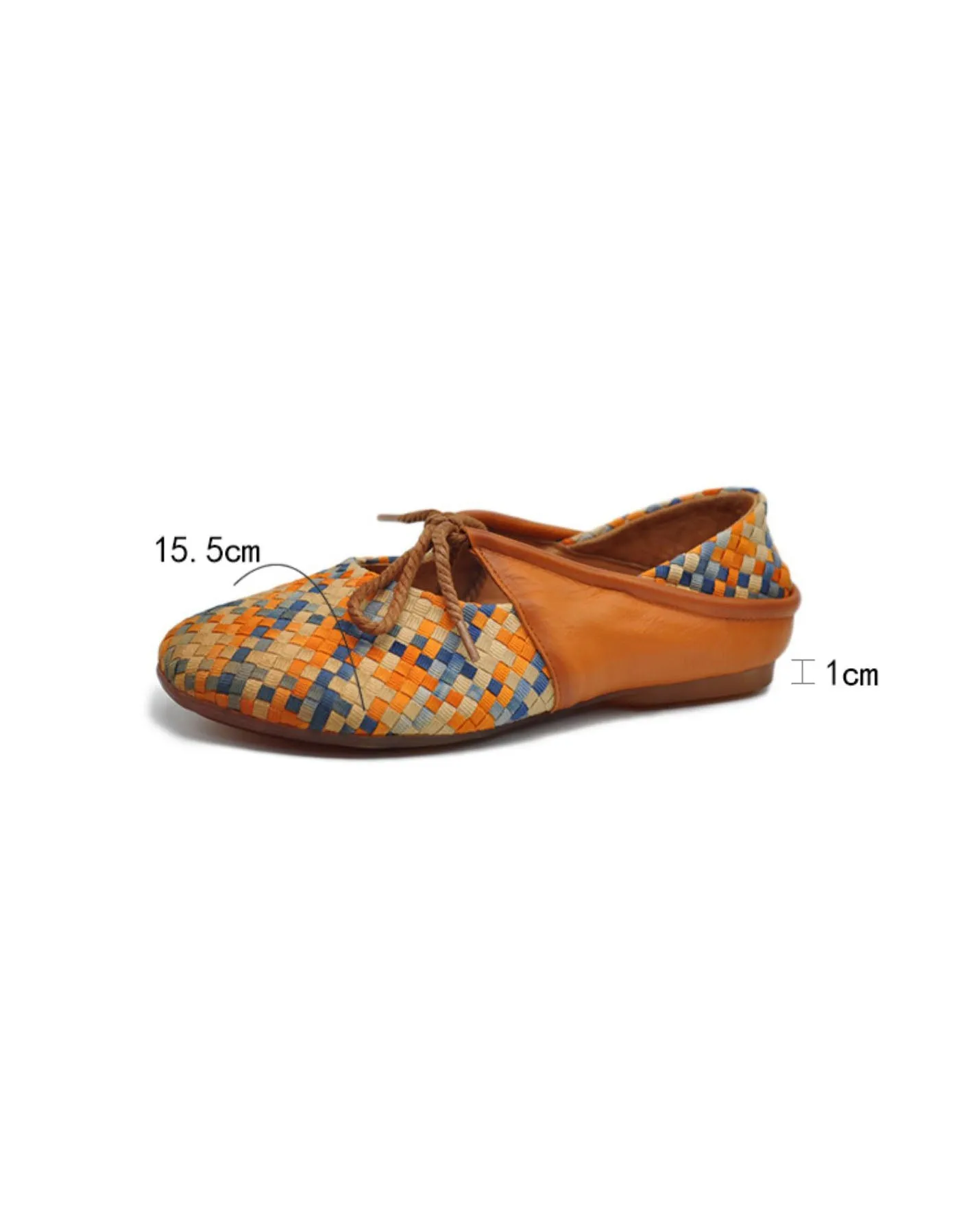 Colorful Woven Comfortable Retro Flat Shoes