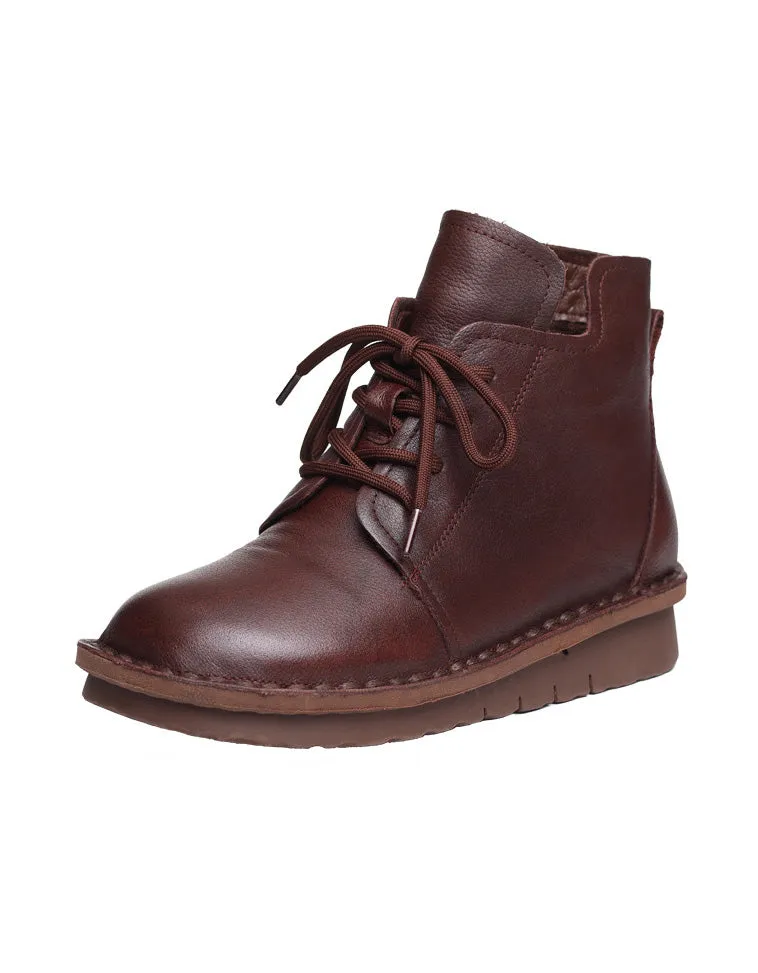 Comfortable Lace-up Winter Boots