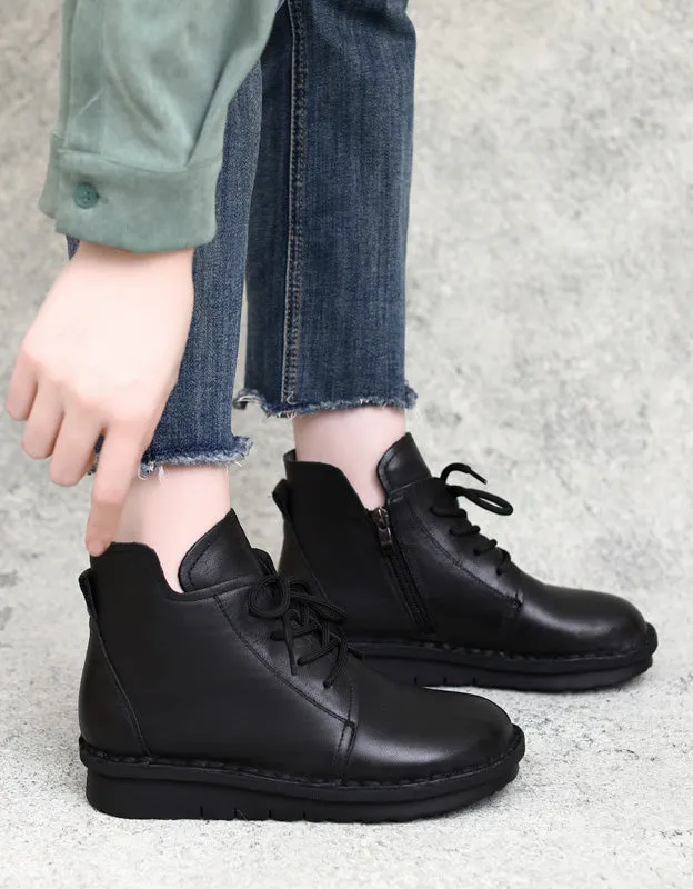 Comfortable Lace-up Winter Boots