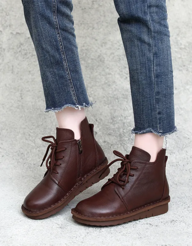 Comfortable Lace-up Winter Boots