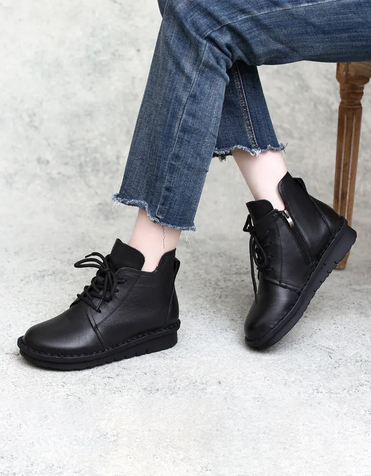 Comfortable Lace-up Winter Boots