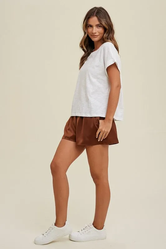 Cuffed Sleeve Muscle Tee