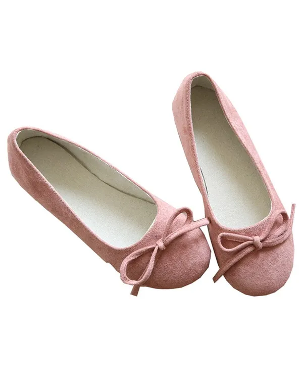 Cute Bowknot Soft Comfortable Flat Shoes