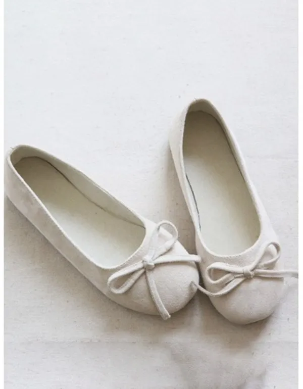 Cute Bowknot Soft Comfortable Flat Shoes