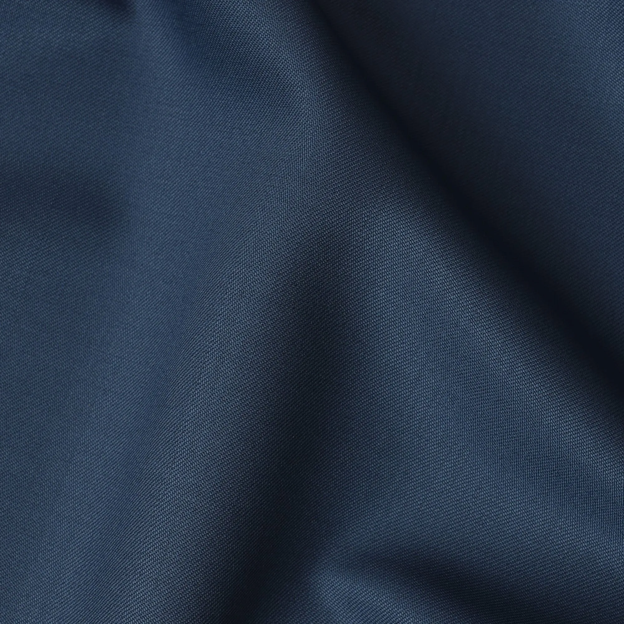 Deep Navy Blue Super 120's English All Wool Suiting Fabric – 3.5 Meters, 150 cm Width, Made in the UK-D20518