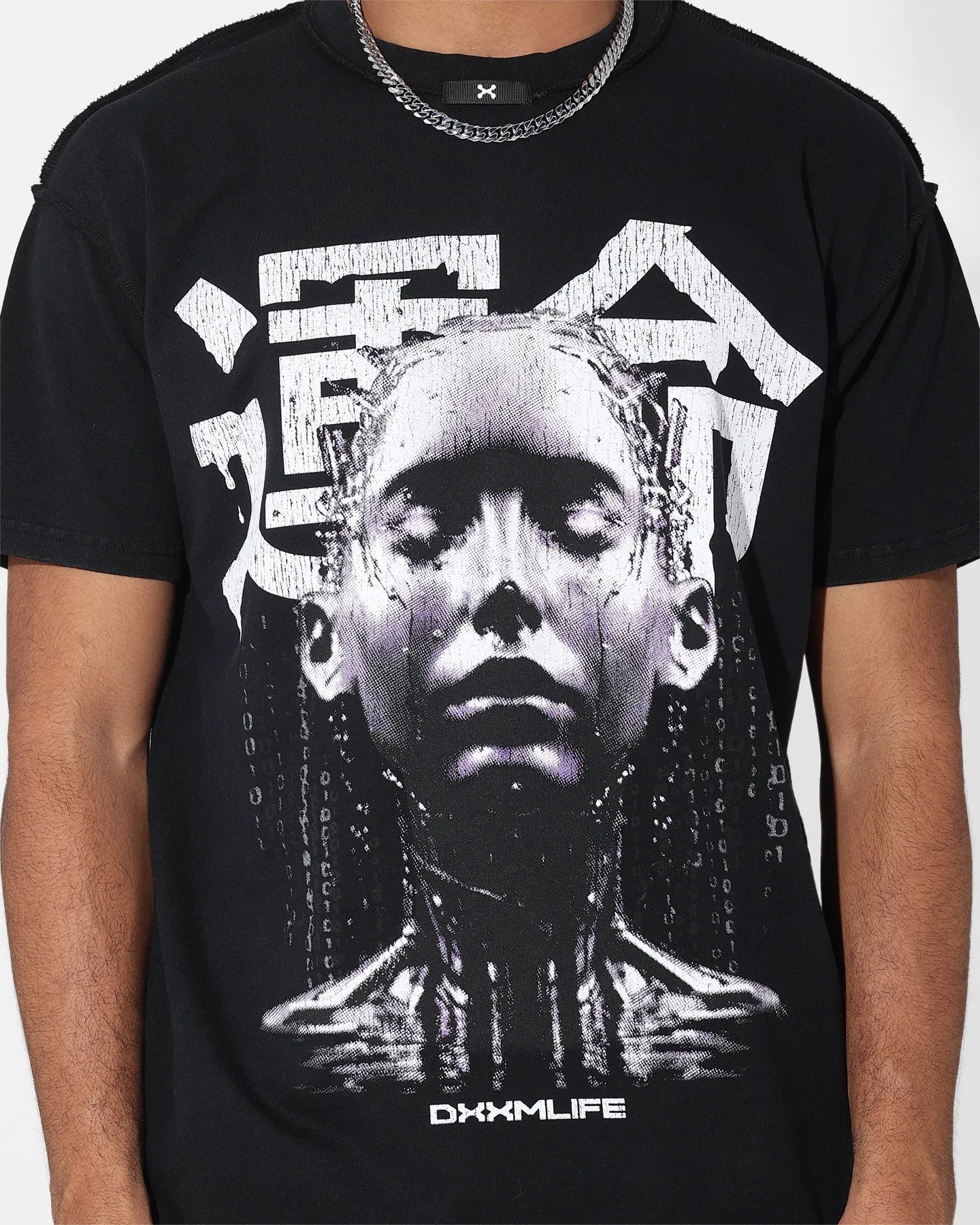 DXXMLIFE Cybernetic Vintage T-Shirt Vintage Black