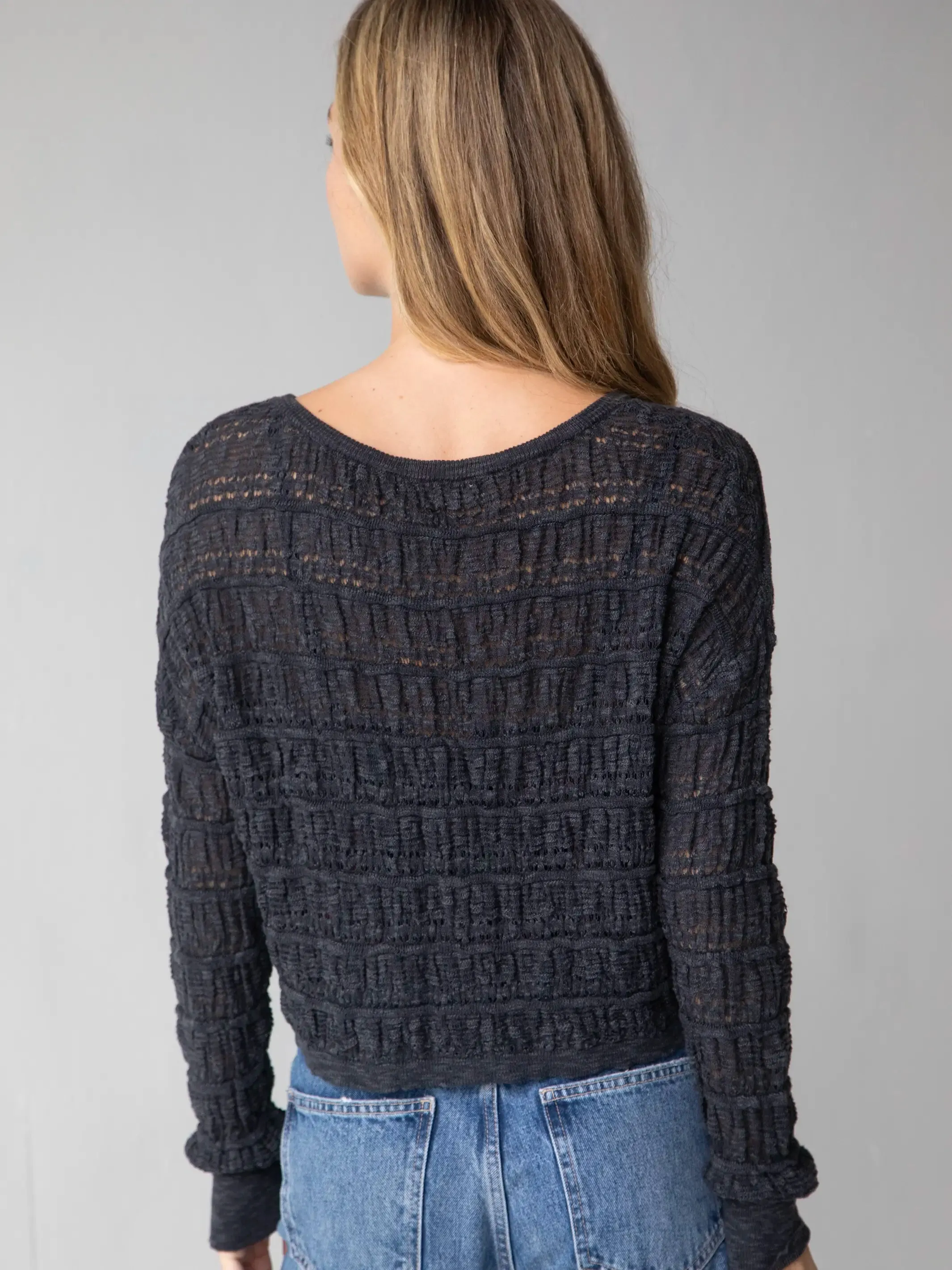 Emily Layering Sweater - Slate Blue