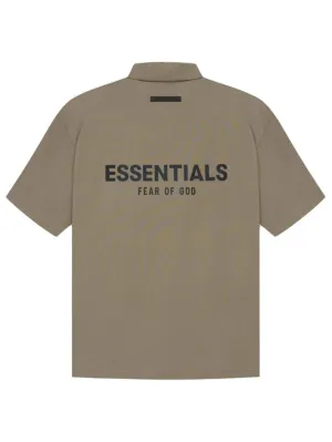 Fear Of God Essentials Back Logo Polo Taupe [SS21]