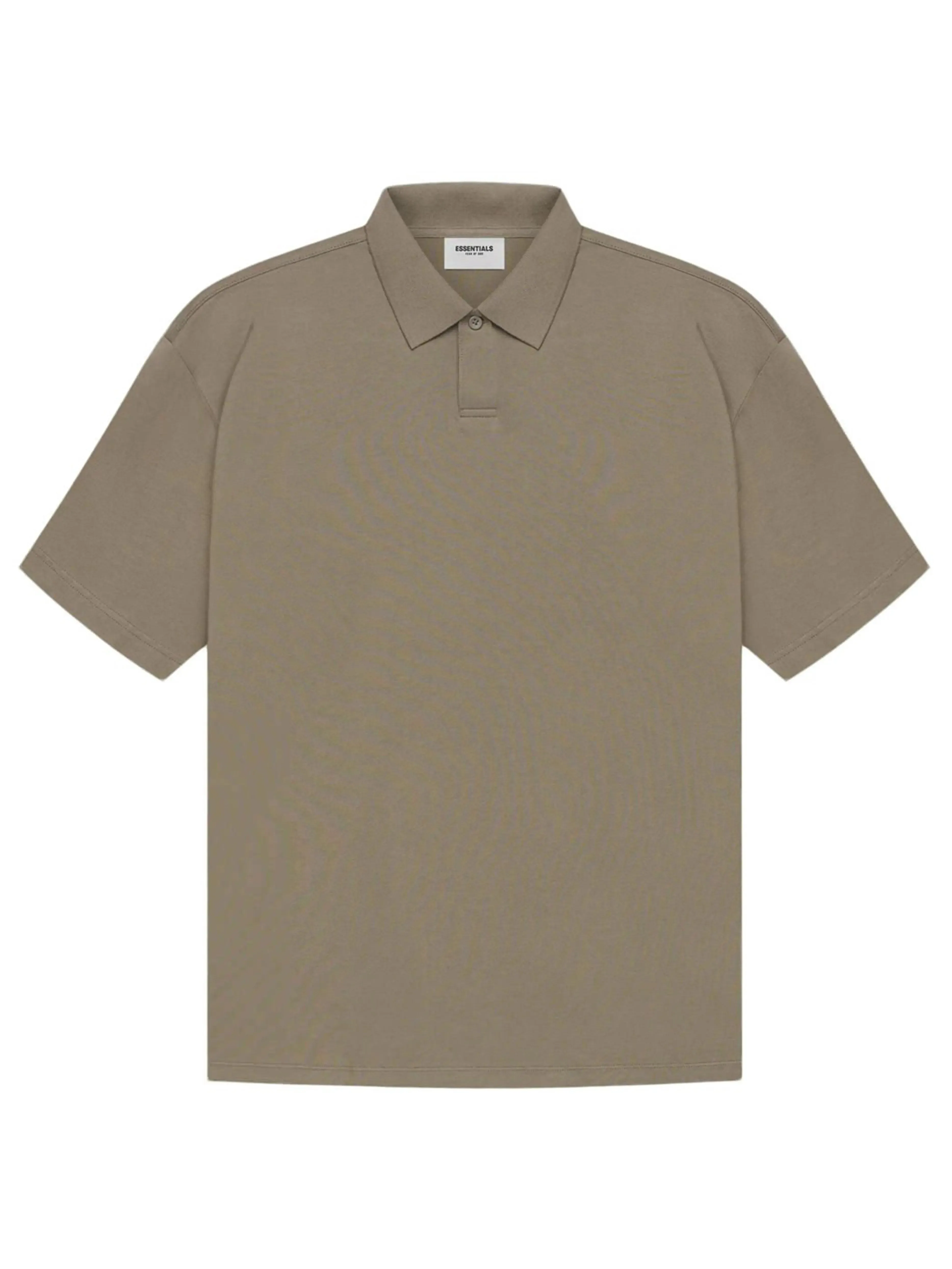 Fear Of God Essentials Back Logo Polo Taupe [SS21]