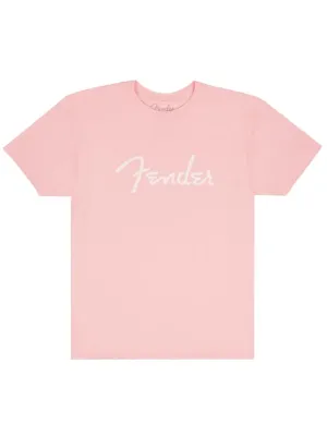 Fender Spaghetti Logo T-Shirt, Shell Pink, S