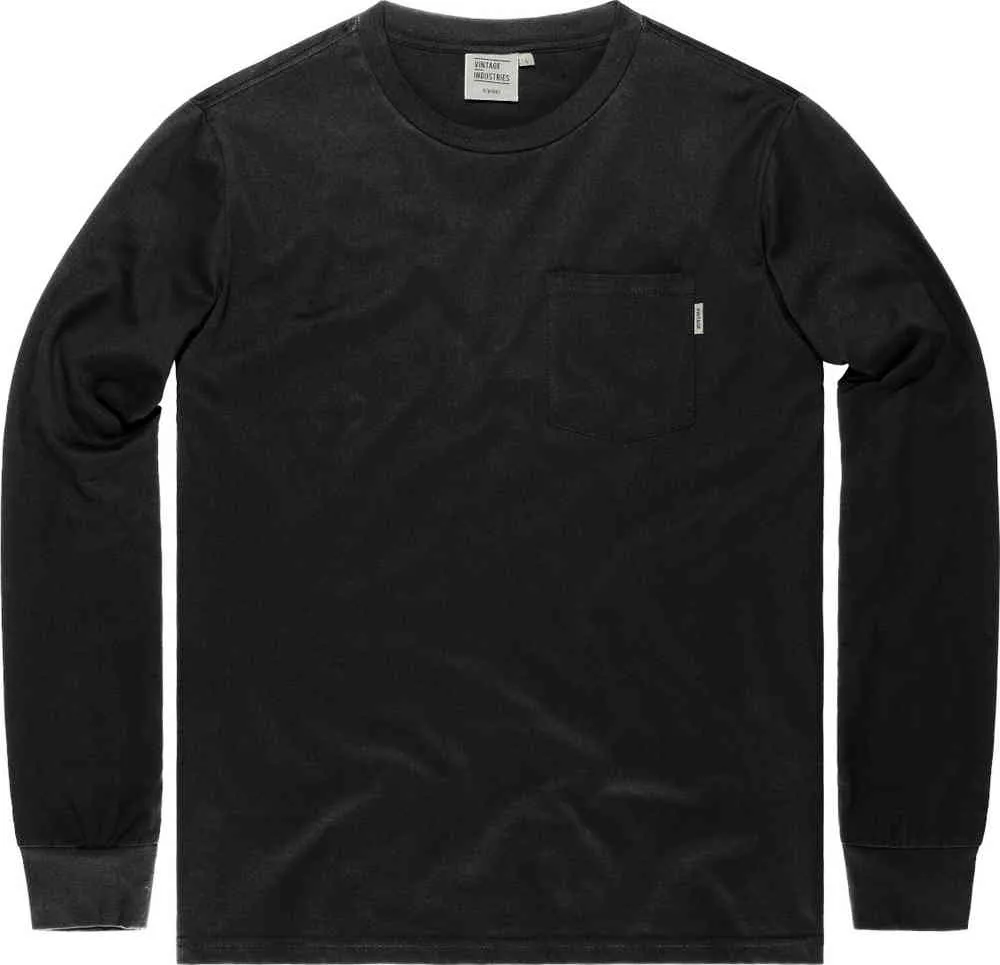 Grant Vintage Industries Long Sleeve Shirt with Pockets, Black