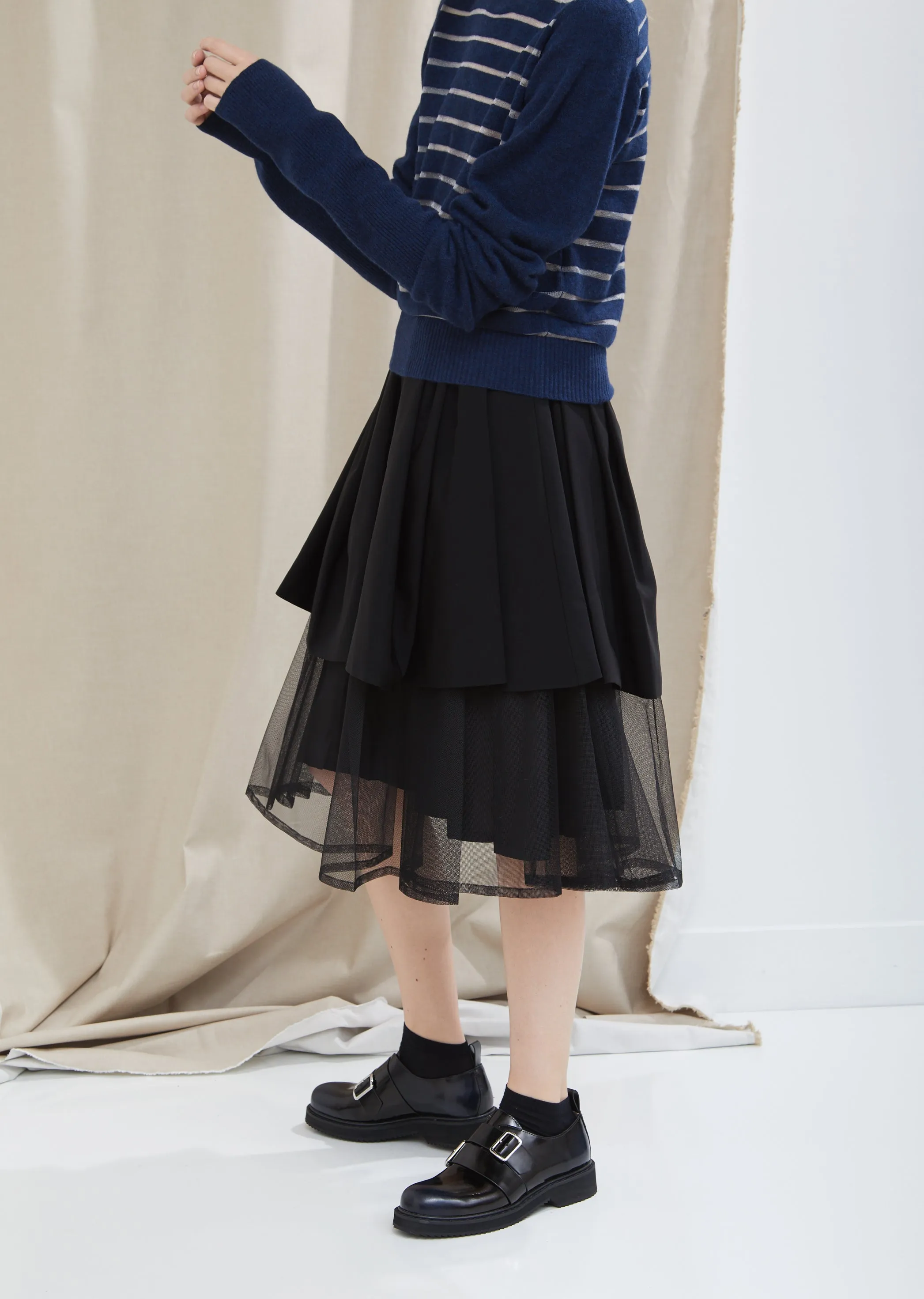 Grosgrain and Tulle Layered Skirt