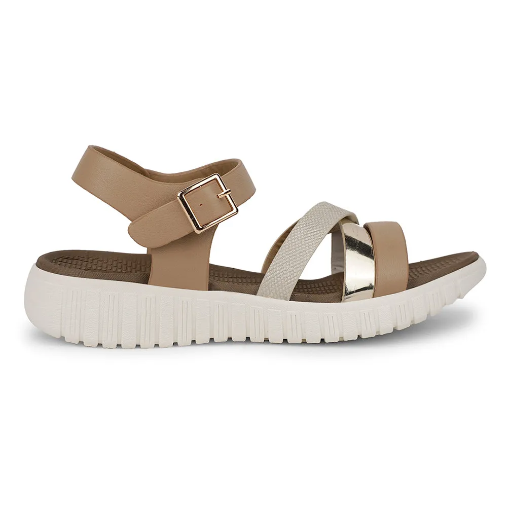 Healers Casual Beige Sandal For Women ZQ-AL-SN04 By Liberty