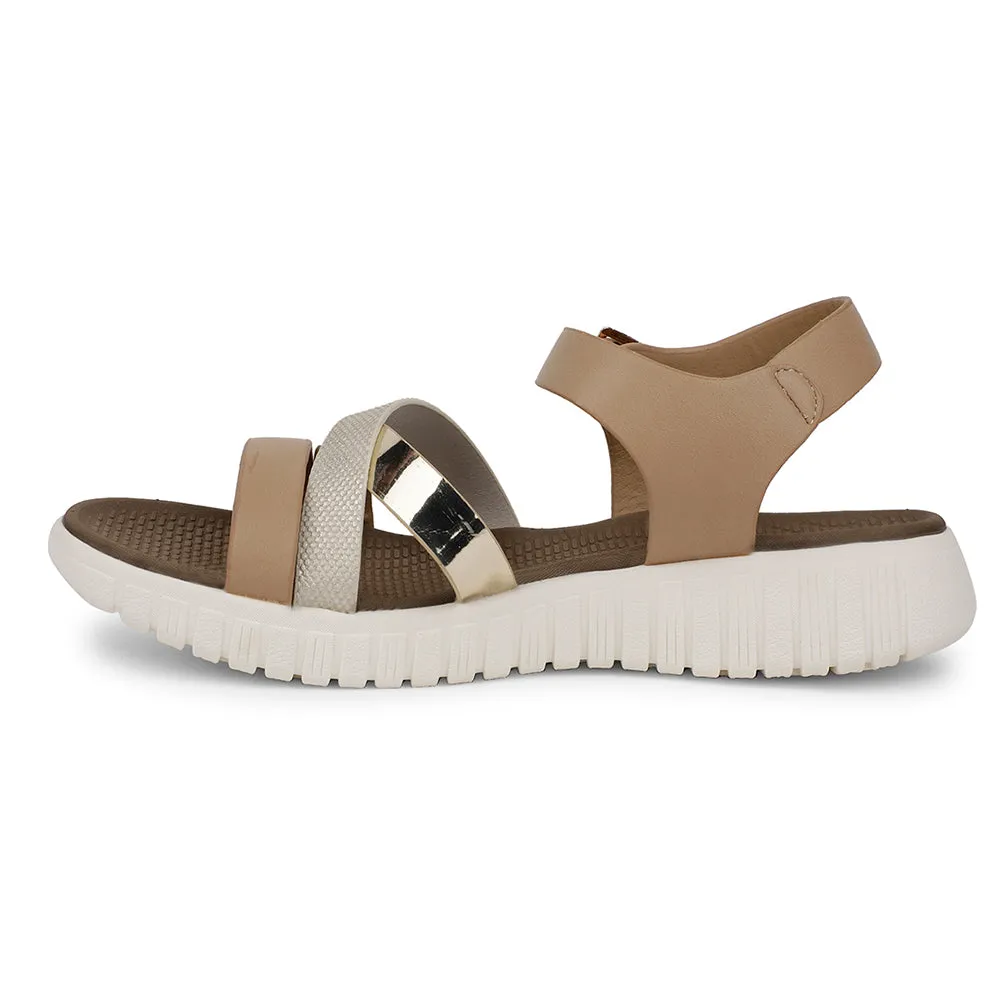 Healers Casual Beige Sandal For Women ZQ-AL-SN04 By Liberty