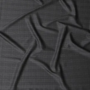 Italian Premium Gradient Check Wool Fabric, 150cm Width – Sophisticated Suiting, 4 Mtrs Piece-D17755