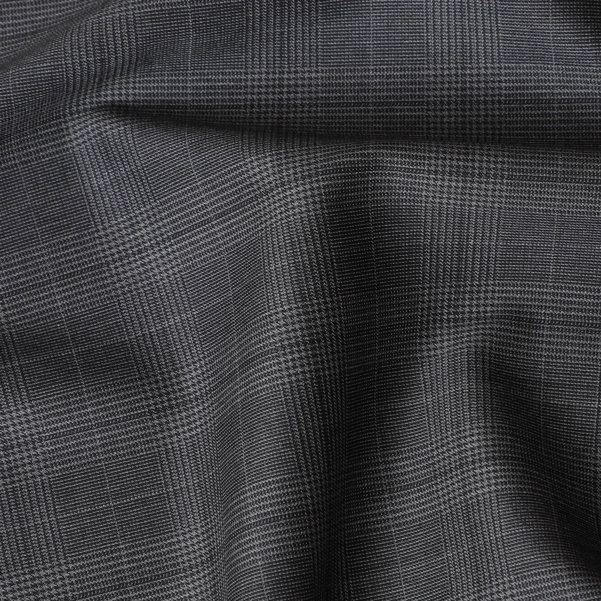 Italian Premium Gradient Check Wool Fabric, 150cm Width – Sophisticated Suiting, 4 Mtrs Piece-D17755