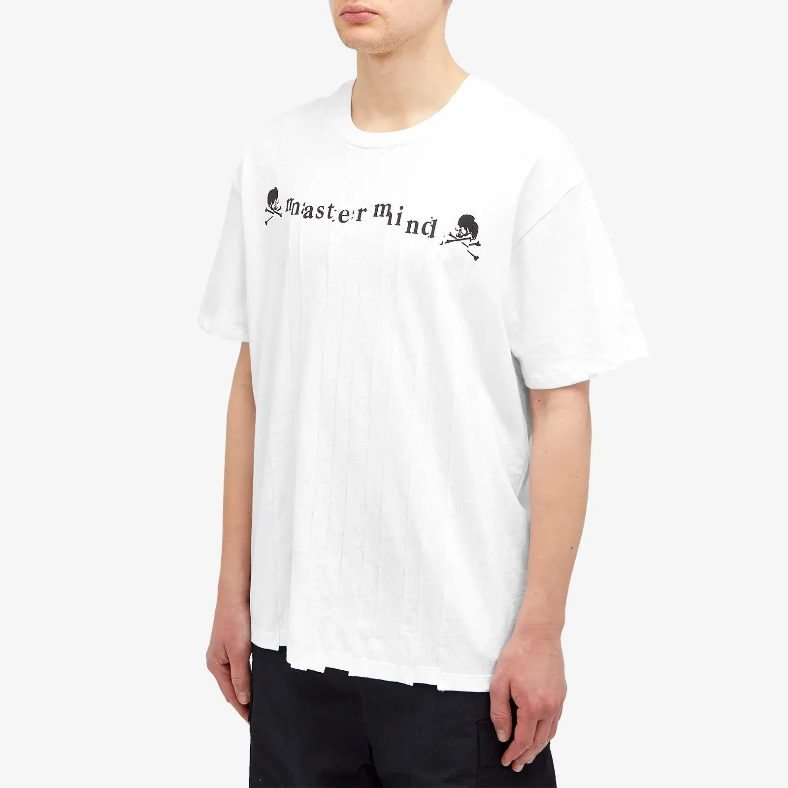 John Elliott X Mastermind Japan Shredded T-shirt, white