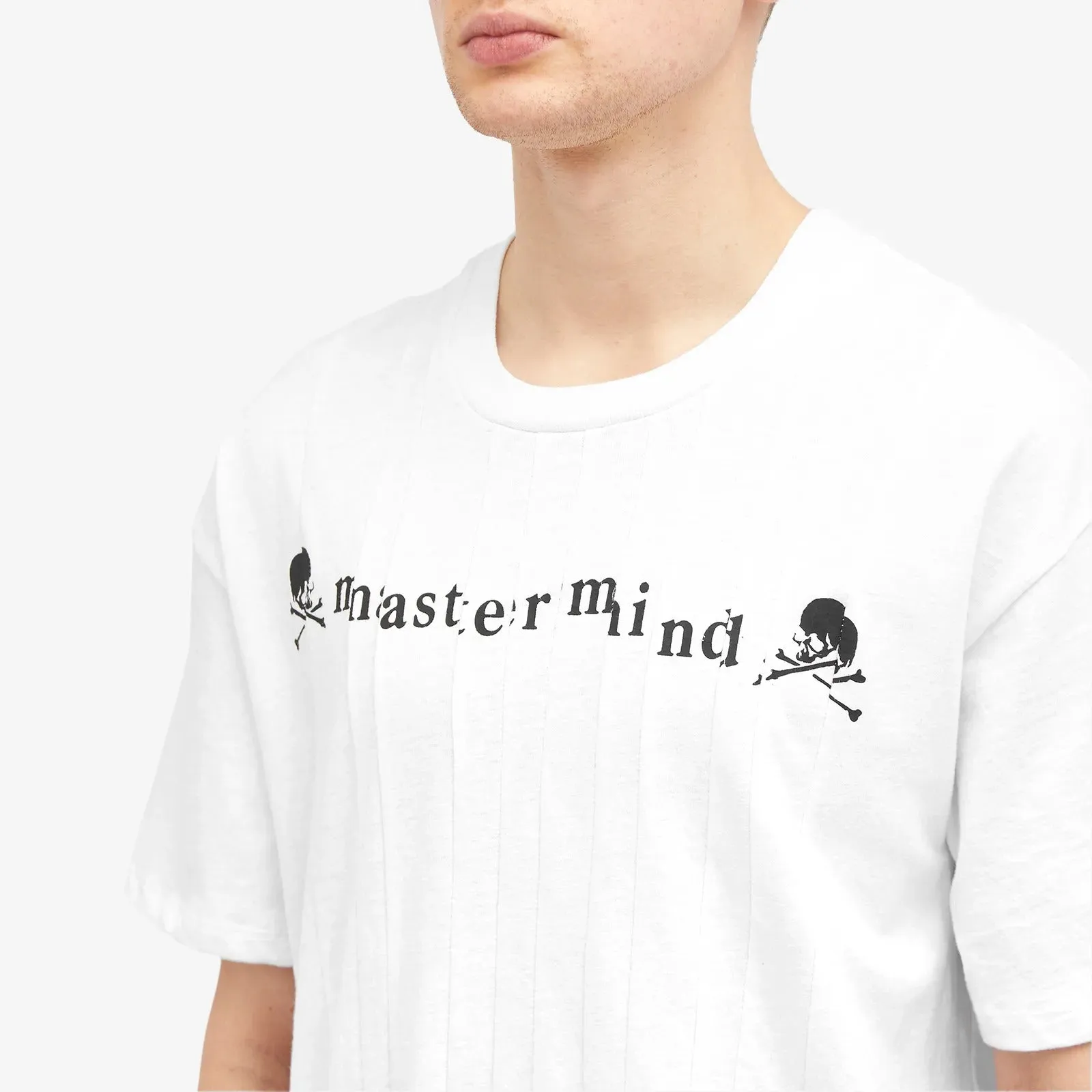 John Elliott X Mastermind Japan Shredded T-shirt, white