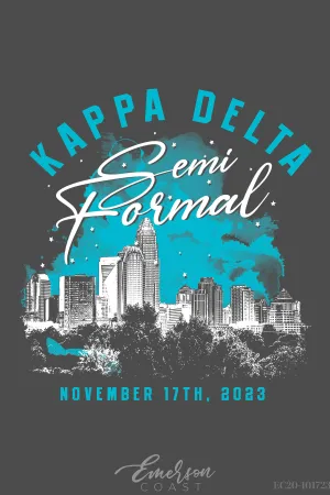 Kappa Delta University of North Carolina at Charlotte Semi Formal T-shirt