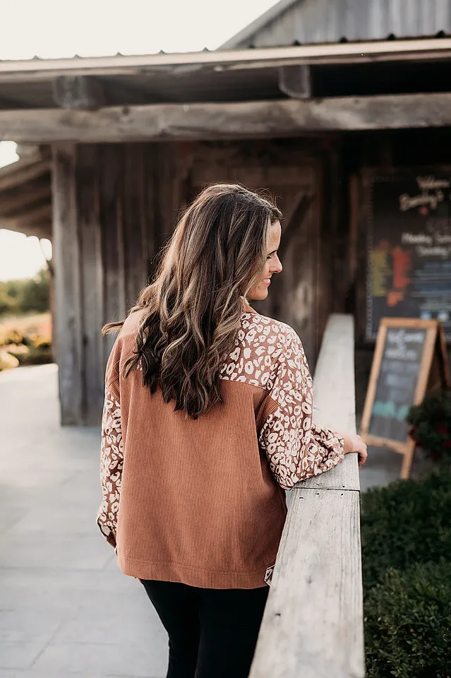 Leopard Corduroy Jacket