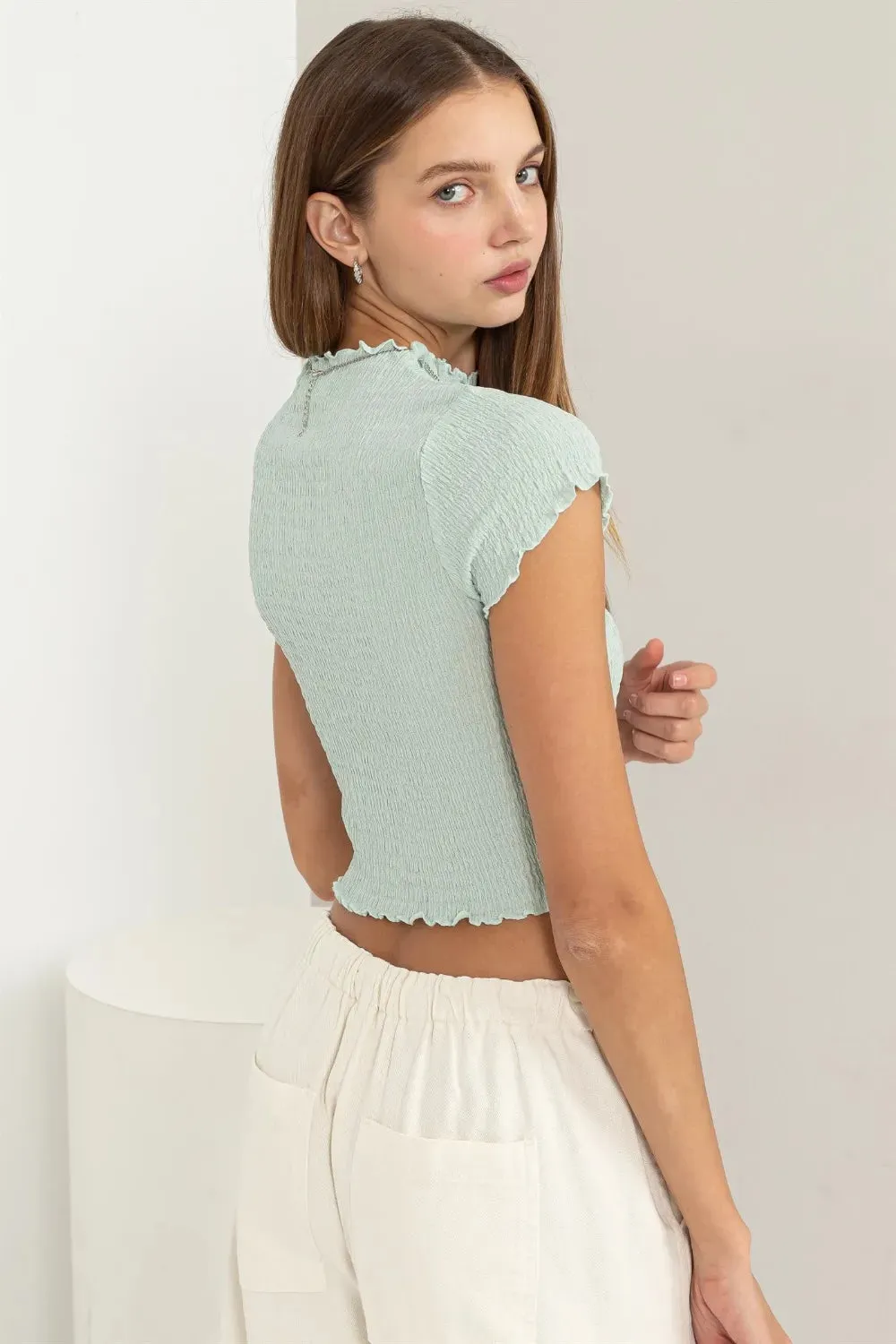 Lettuce Hem Crop Top