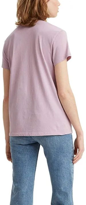 Levi's Women's Perfect T-Shirt Serif Logo lavender Frost