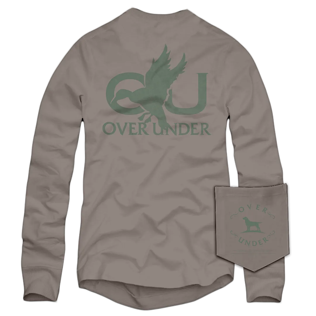 L/S OU Mallard T-Shirt Driftwood