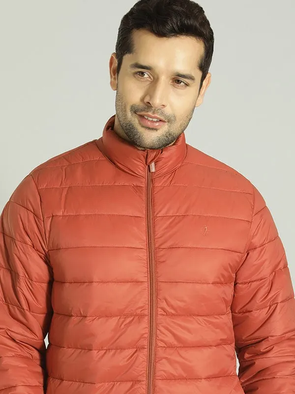 Men Solid Full Sleeve Puffer Jacket