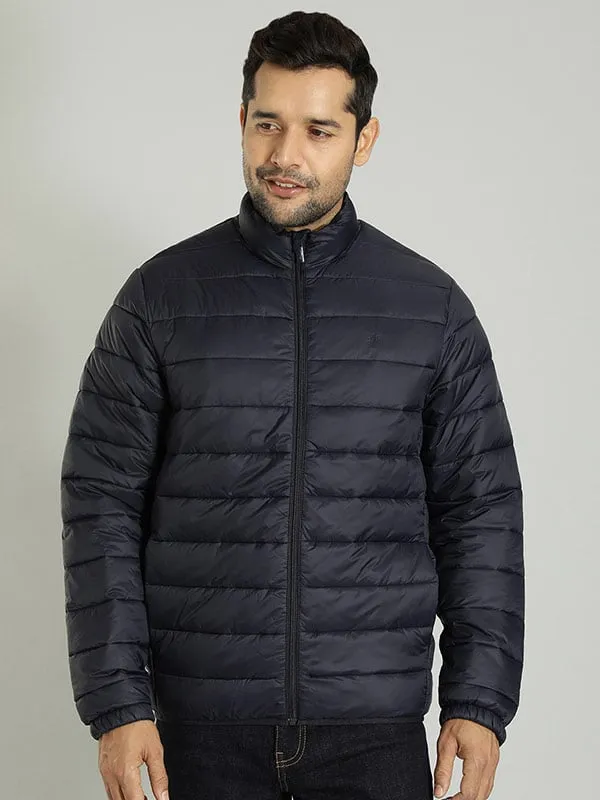 Men Solid Full Sleeve Puffer Jacket