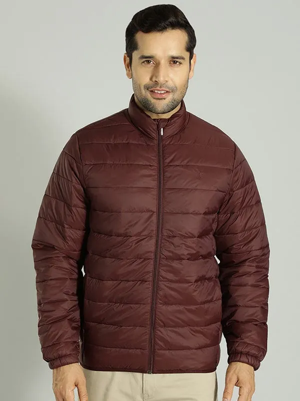 Men Solid Full Sleeve Puffer Jacket