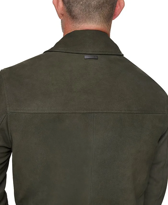 Men's leather shirt The Laredo Marc New York, green