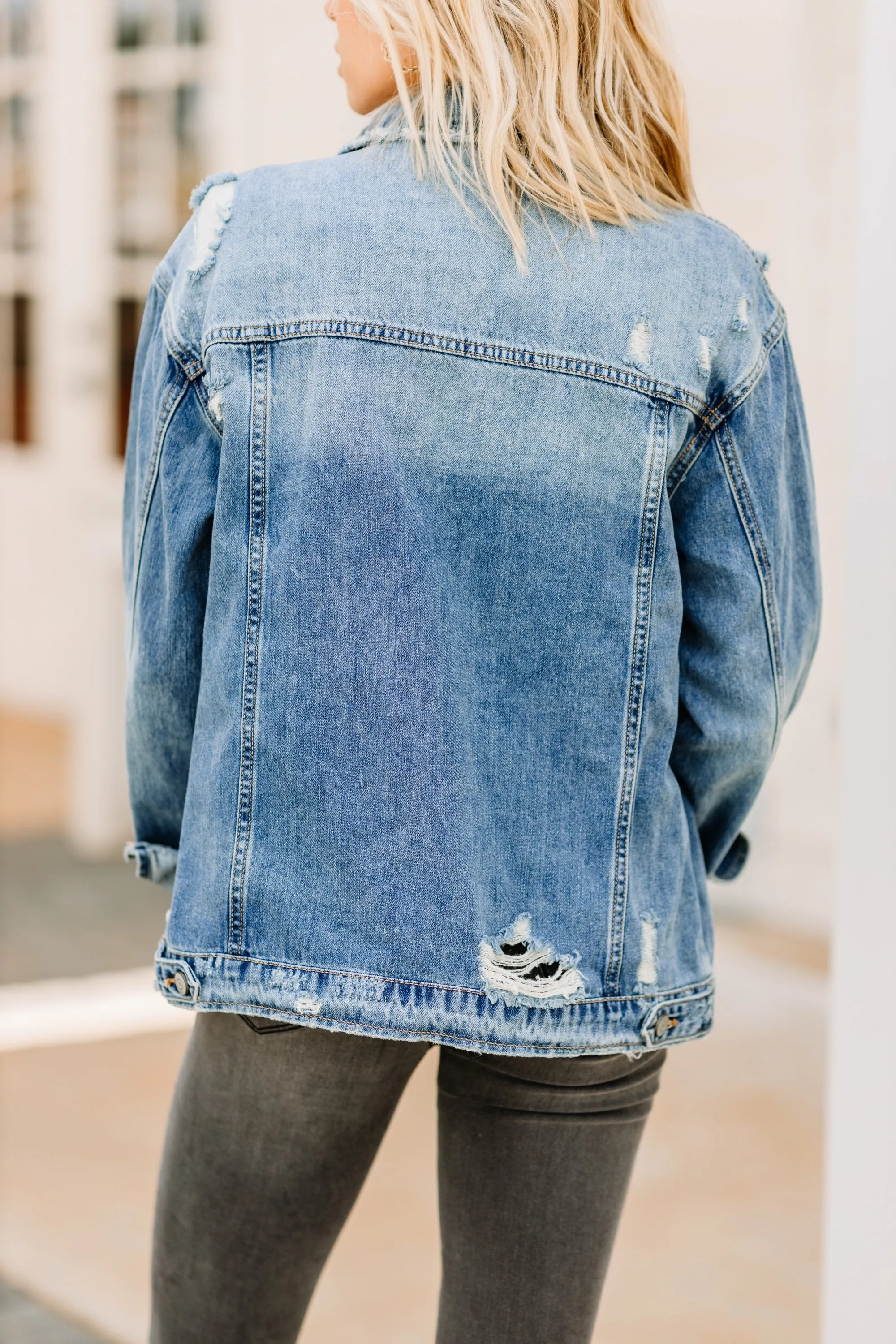 Modern Bliss Medium Wash Denim Jacket