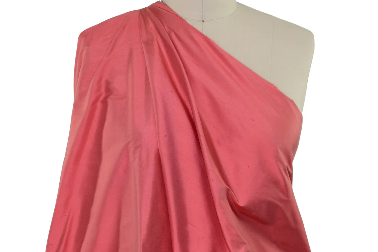 NY Designer Silk Shantung - Iridescent Apricot