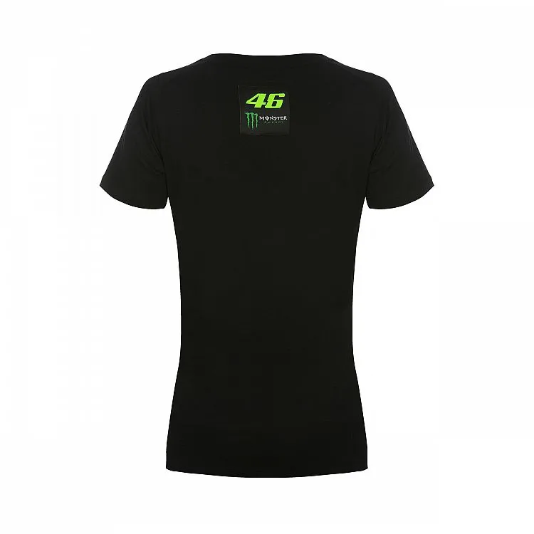 Official VR46 Womens Monza T-Shirt - Black