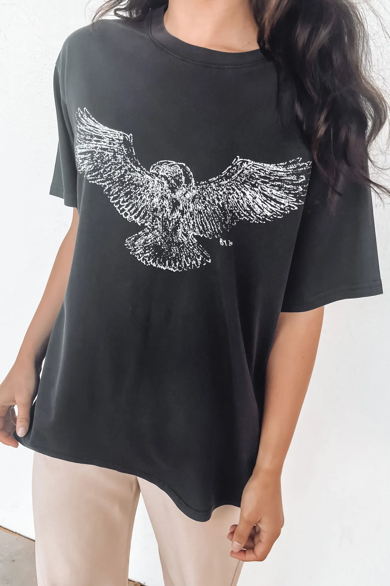 Orion Eagle Tee Washed Black