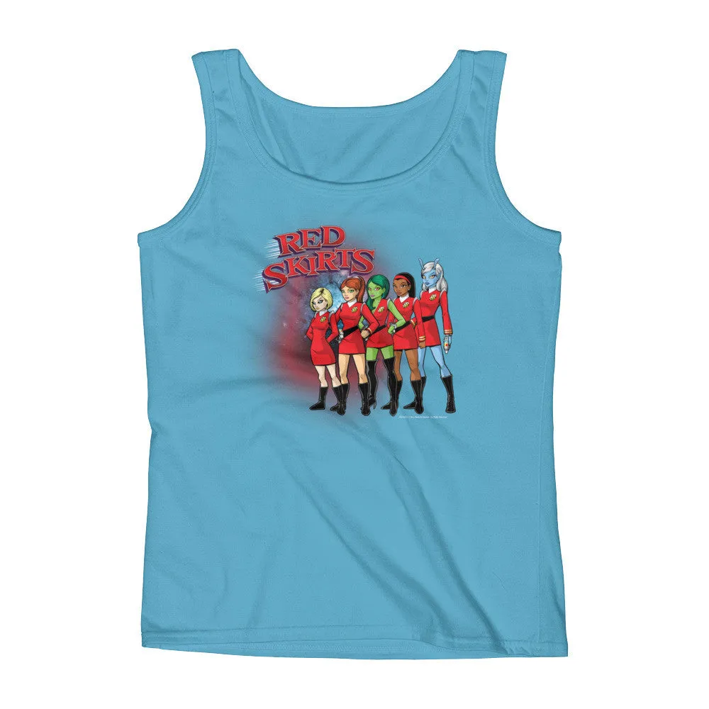 Red Skirts Security Team Fitted Tank Top