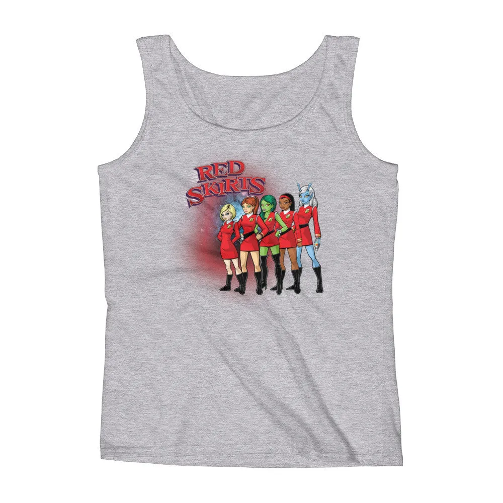 Red Skirts Security Team Fitted Tank Top