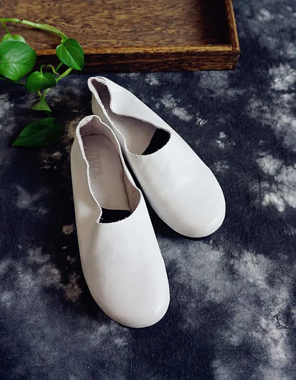 Retro Comfortable Leather Handmade Retro Flats 35-41