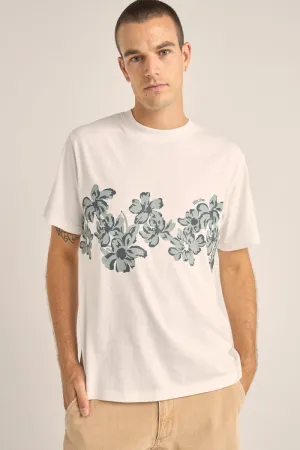 Rhythm Vacation Floral Ss T Shirt - VINTAGE WHITE