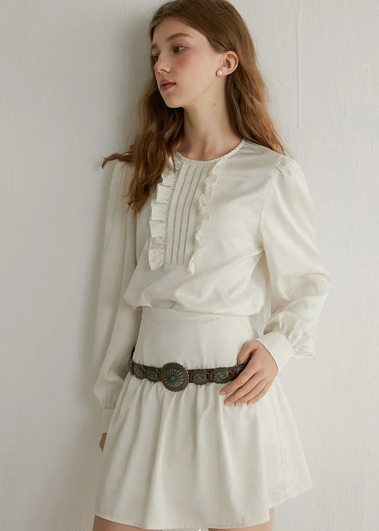 RUFFLED TOPS AND PLEATED SKIRTS