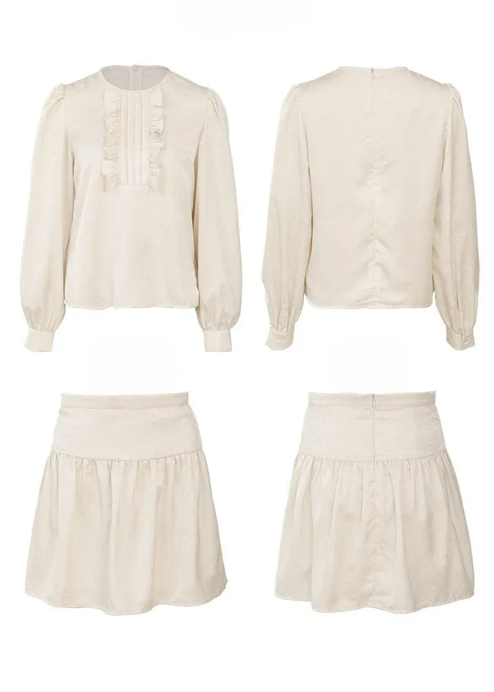 RUFFLED TOPS AND PLEATED SKIRTS