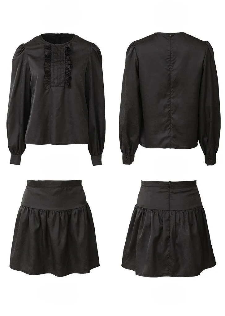 RUFFLED TOPS AND PLEATED SKIRTS