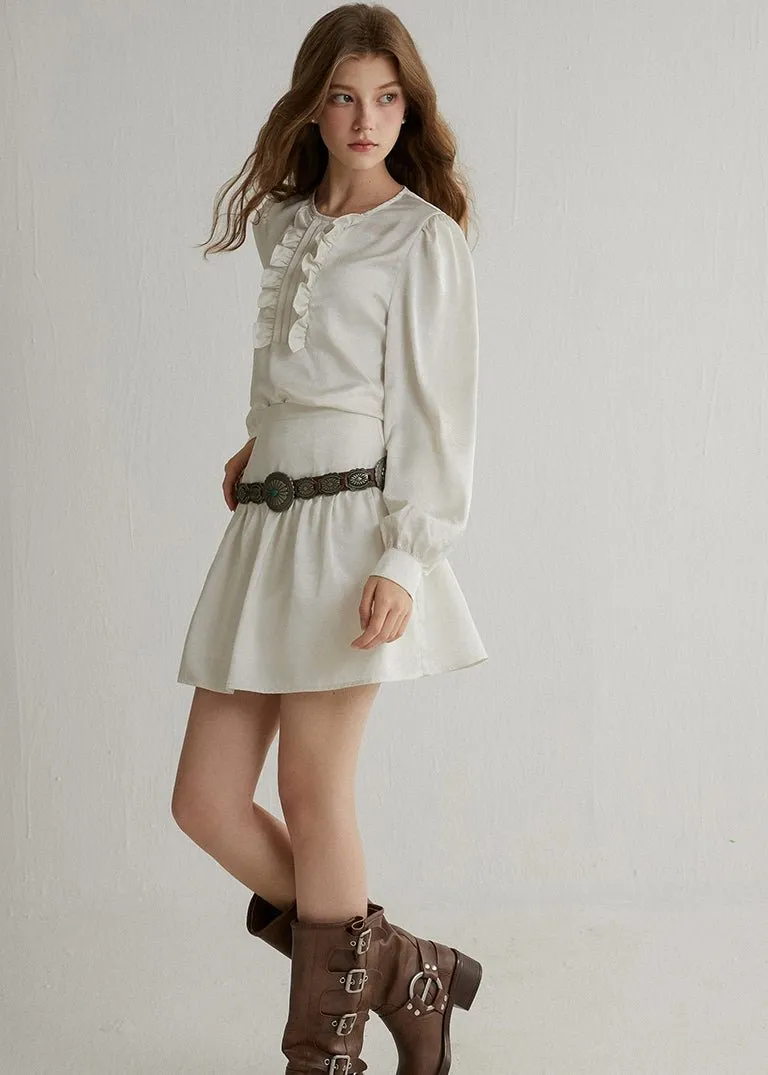 RUFFLED TOPS AND PLEATED SKIRTS