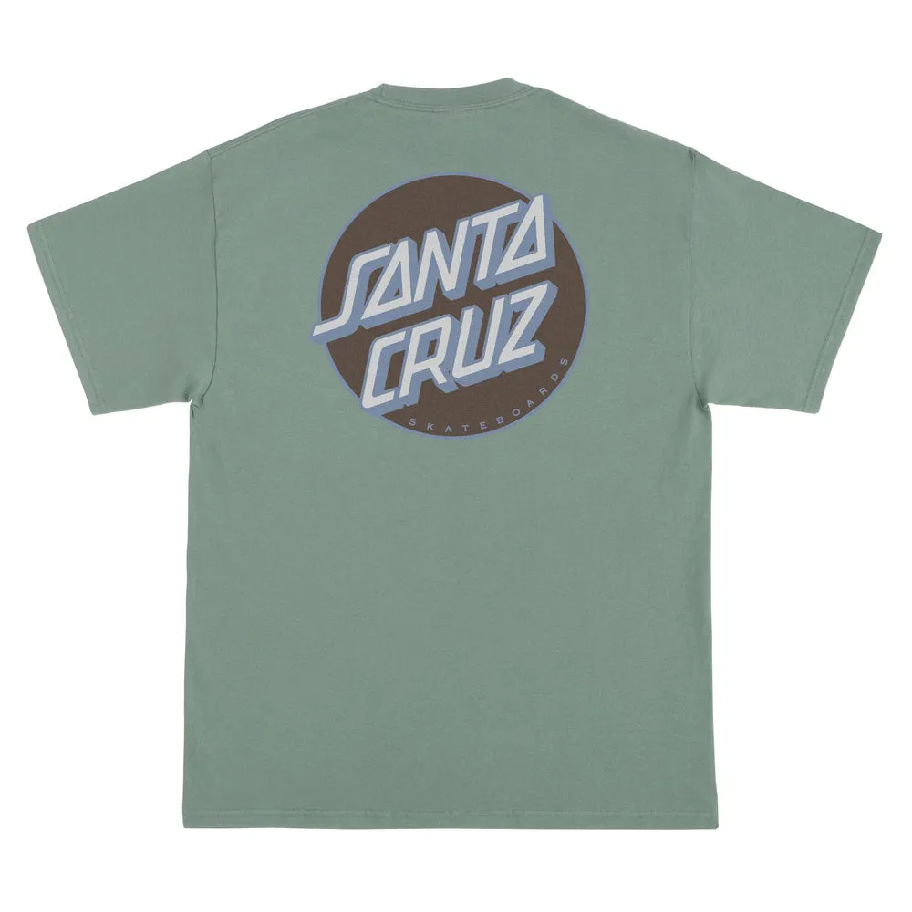 Santa Cruz Other Dot Mens T-Shirt - GREEN/BROWN